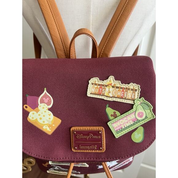 DISNEY PARKS LOUNGEFLY 2024 Food Wine Festival Backpack Mickey Pretzel Charm Fob - Picture 3 of 15